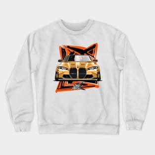 bmw m4 g82 competition yellow Crewneck Sweatshirt